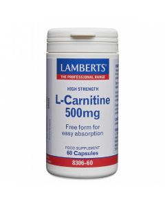 Lamberts L Carnitine 500mg 60 capsules
