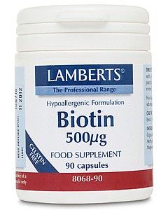Lamberts Biotin 500mcg 90 Capsules
