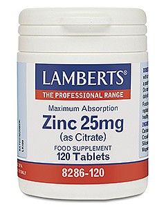 Lamberts Zinc 25mg 120 tablets